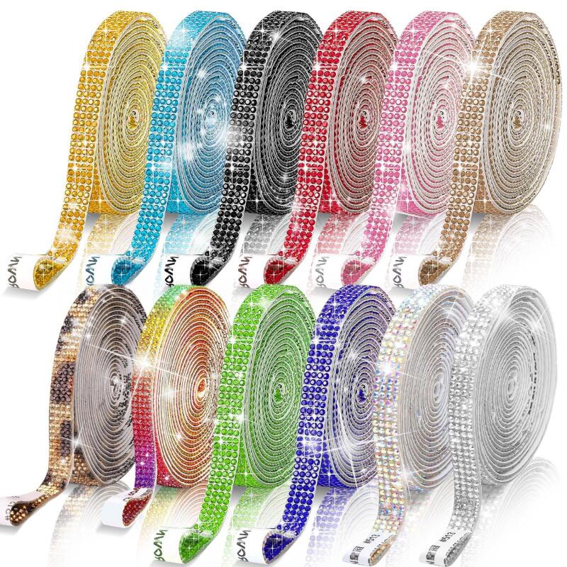 Hotfix Rhinestone Sheet - 1Yard Self Adhesive Rhinestone Sticker Crystal