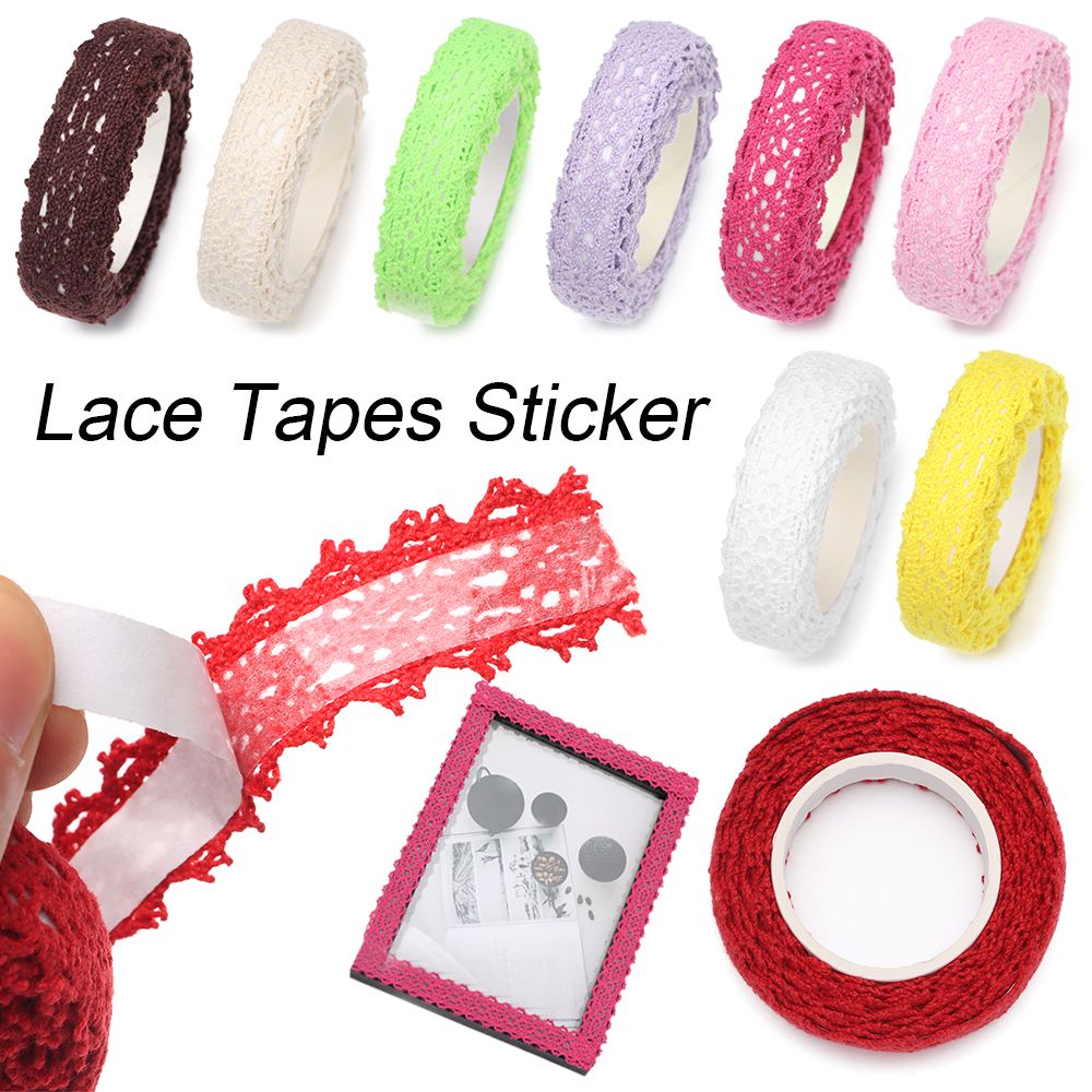 Lace Ribbon Trim - 2Yards/pc Lace Tapes Sticker Stationery Gifts