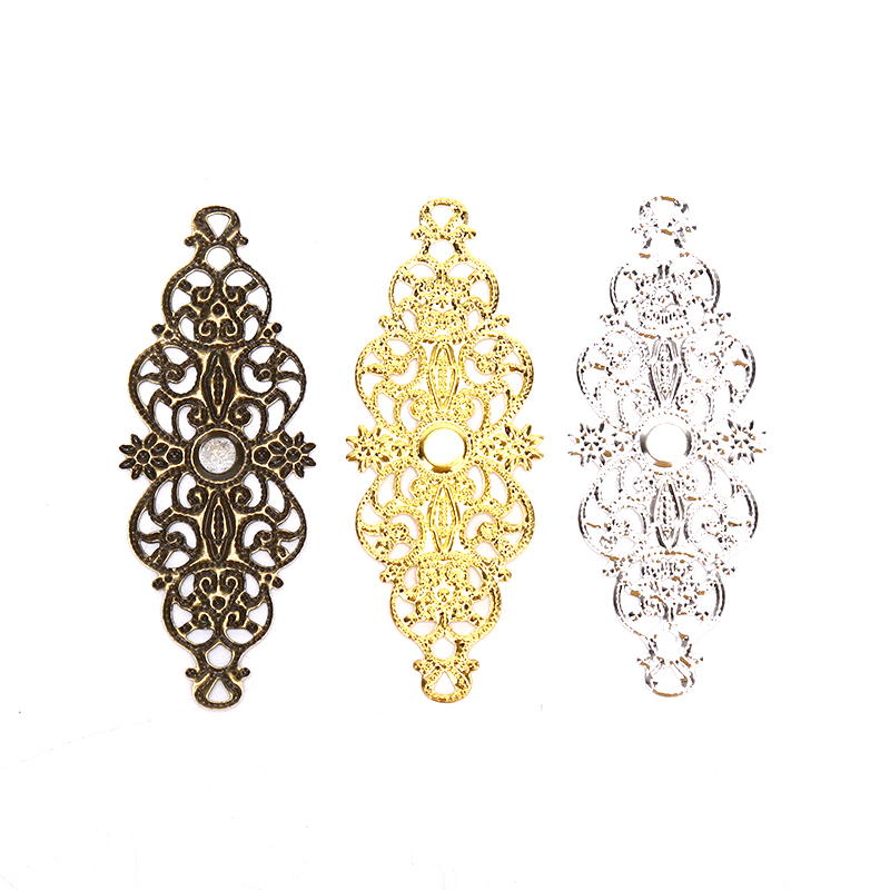 Craft Embellishments - ★▲20Pcs Filigree Flower Wrap Connector Crafts