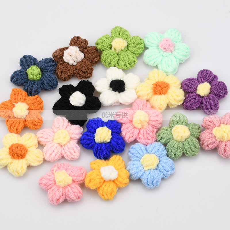 Handmade Crochet Five Petal Fl - đánh giá và giá Craft Embellishments