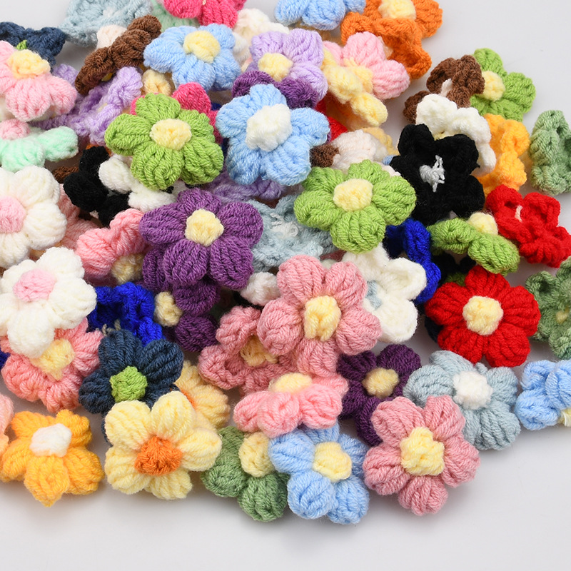 Handmade Crochet Five Petal Fl - đánh giá và giá Craft Embellishments