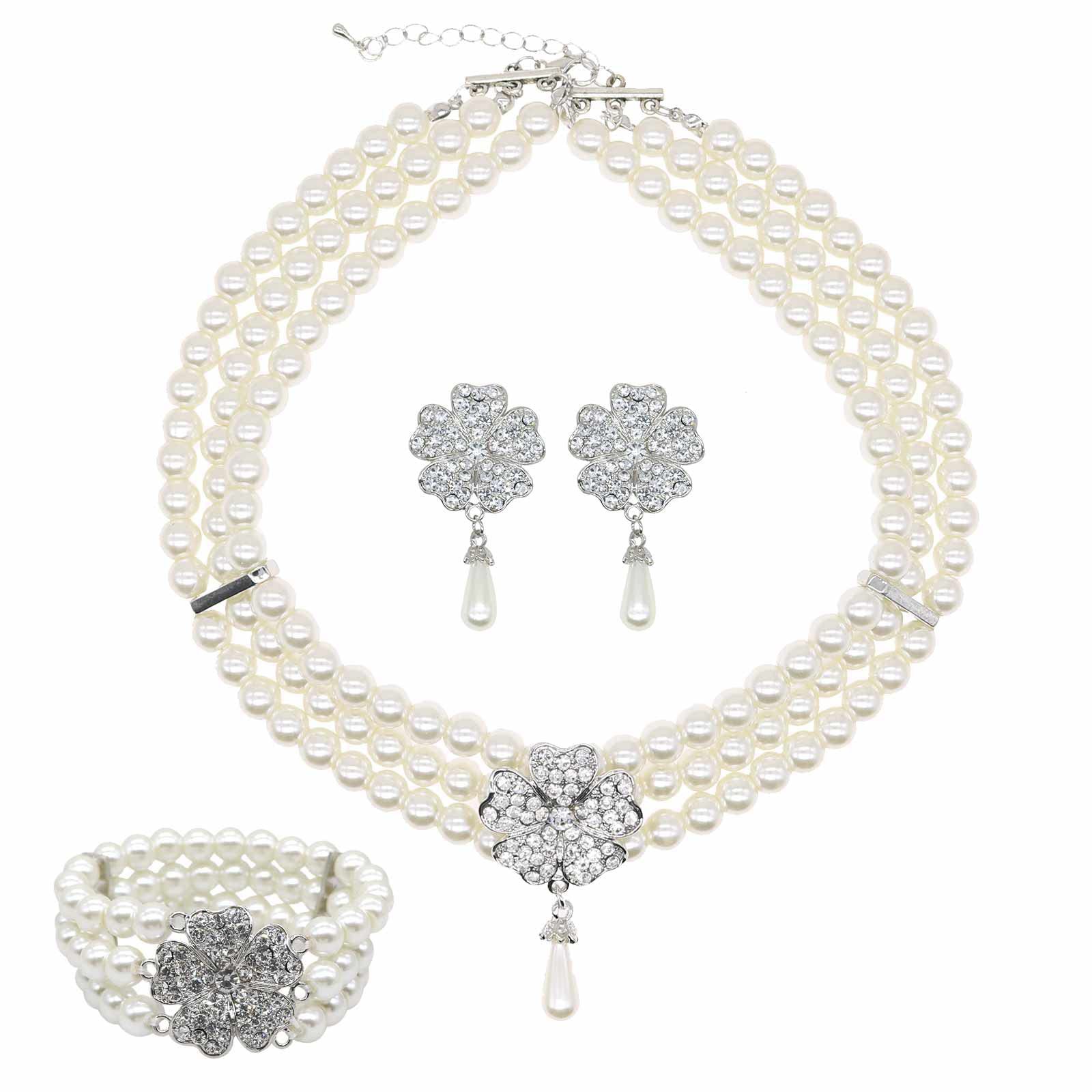 1920s1950s Imitation Pearl Nec - đánh giá và giá Pearl Trim Chain