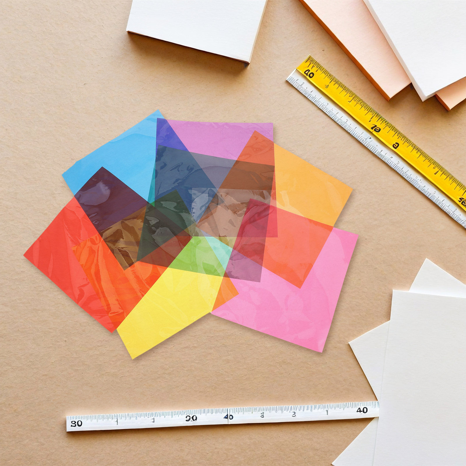 90Pcs Colored Cellophane Paper - đánh giá và giá Embellishment Crafts