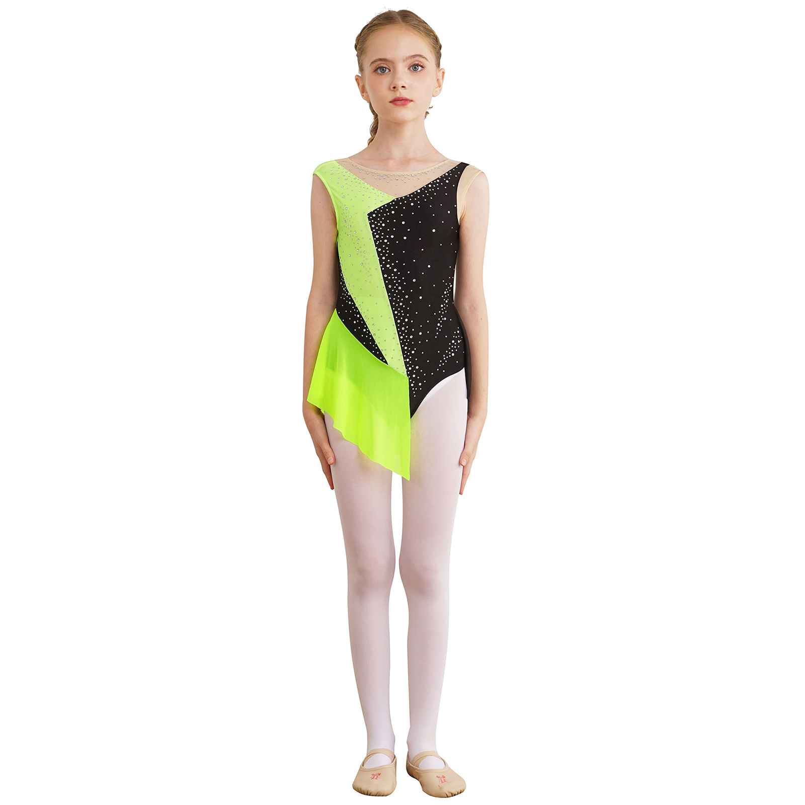 Kids Girls Gymnastics Tops Fig - đánh giá và giá Rhinestone Banding Trim