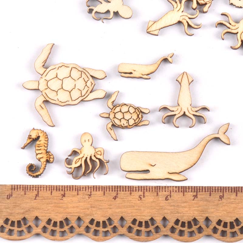20 Chiếc 25-40Mm Rùa Biển/Ngan - đánh giá và giá Craft Embellishments