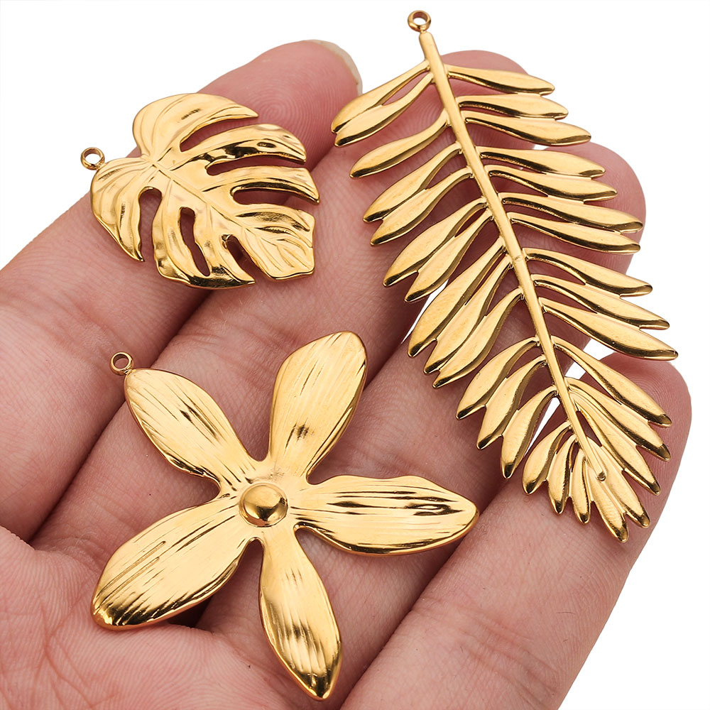 5PCS Stainless Steel Large Lea - đánh giá và giá Embellishment Crafts