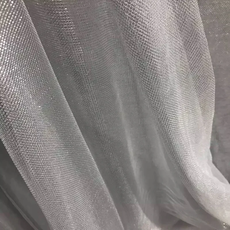 Mesh Elastic Fabric Shiny Ligh - đánh giá và giá Crystal Mesh Fabric