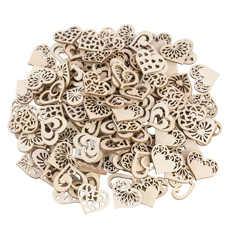 50/100pcs Hollowed Heart Patte - đánh giá và giá Craft Embellishments