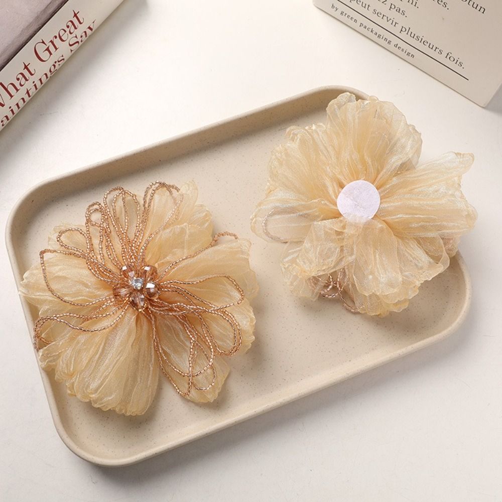 Organza Fabric Flower Patch Cr - đánh giá và giá Crystal Mesh Fabric