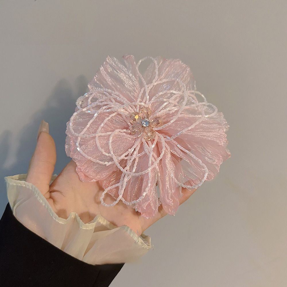 Organza Fabric Flower Patch Cr - đánh giá và giá Crystal Mesh Fabric