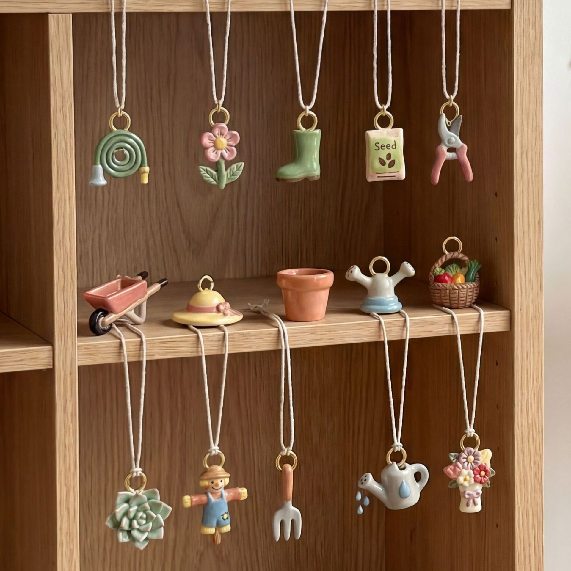 5Pcs Garden Series Fork Charms - đánh giá và giá Embellishment Crafts