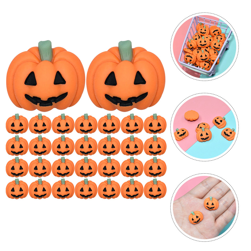 50Pcs Mini Resin Pumpkin Charm - đánh giá và giá Embellishment Crafts