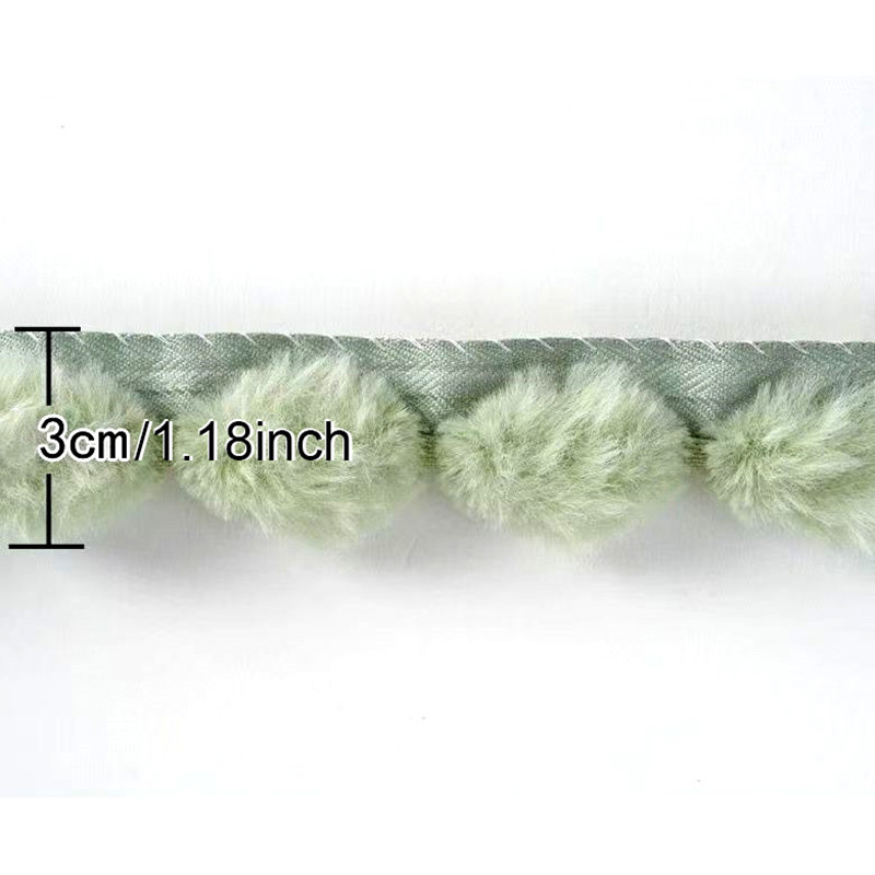 3cm Faux Rabbit Fur Pom Ball L - đánh giá và giá Fringe Ribbon Sewing