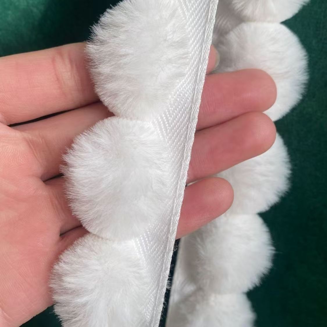 3cm Faux Rabbit Fur Pom Ball L - đánh giá và giá Fringe Ribbon Sewing