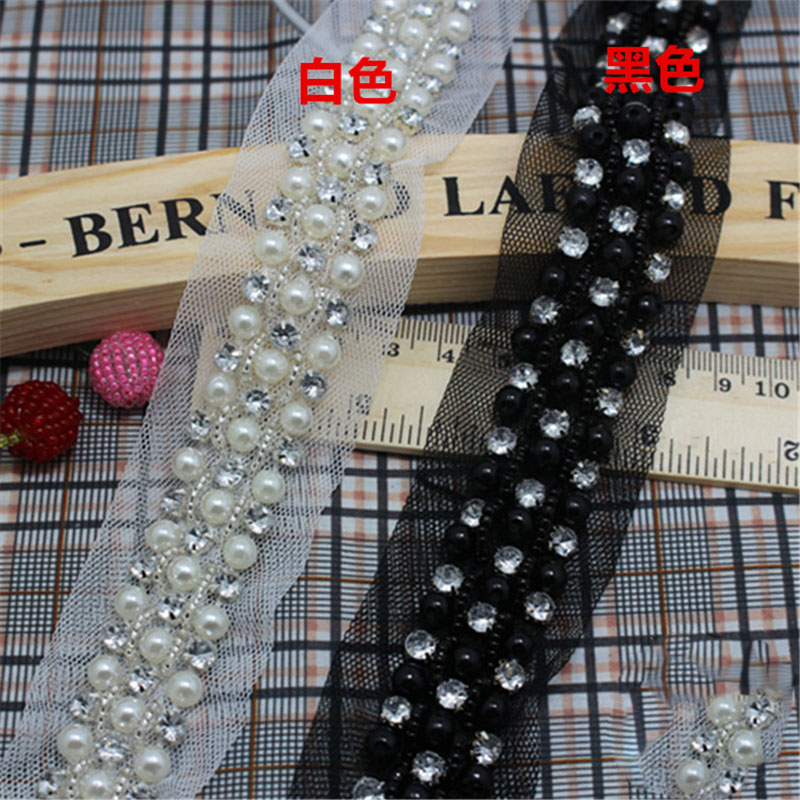 2Yards Fashion Bead Pearls Rhi - đánh giá và giá Rhinestone Banding Trim