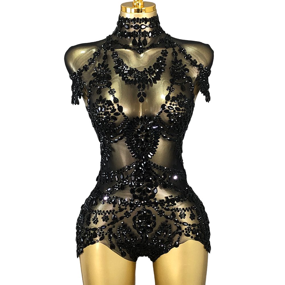 Sparkly Rhinestones Bodysuit W - đánh giá và giá Rhinestone Banding Trim